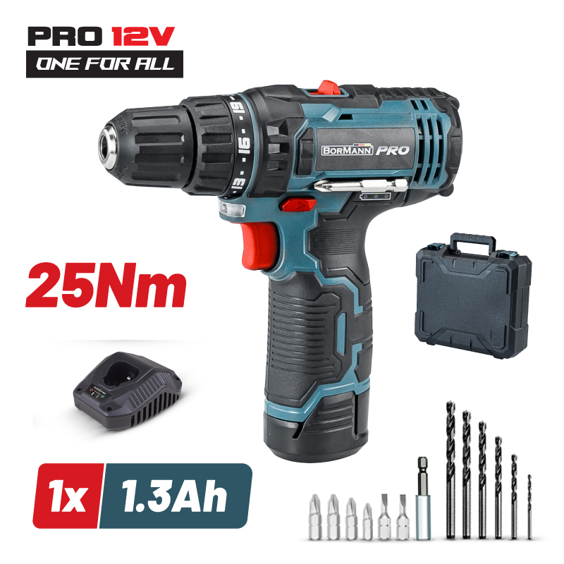 BORMANN Pro BBP2100 Δραπανοκατσάβιδο Μπαταρίας 12V,Li-Ion,1x1,3Ah