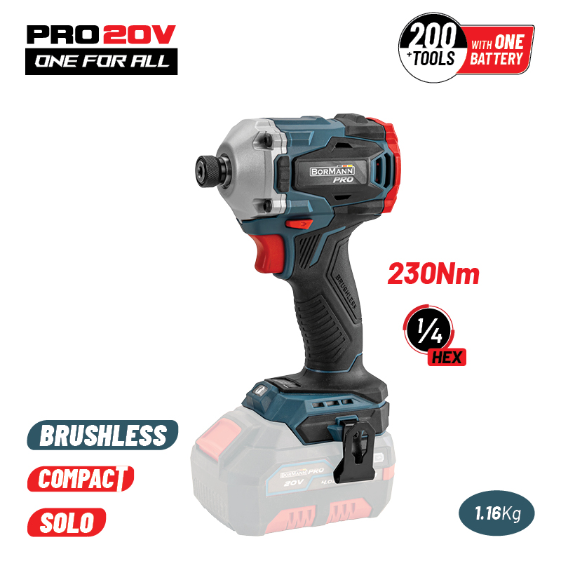 BORMANN Pro BBP5153 Παλμικό Κατσαβίδι Compact,Brushless 20V, SOLO