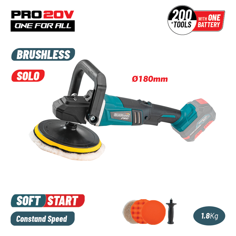 BORMANN Pro BBP5160 Αλοιφαδόρος Ρυθμιζόμενος Brushless Μπαταρίας 20V, Li-Ion, 900-2400rpm, SOLO