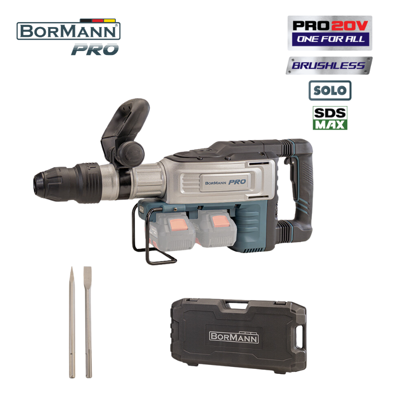 BORMANN Pro BBP5320 Κατεδαφιστικό Πιστολέτο Μπαταρίας SDS-MAX Brushless 40V (20+20),SOLO