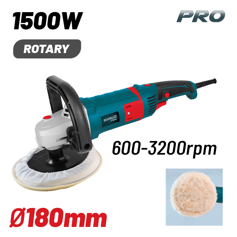 BORMANN Pro BCP3500 Αλοιφαδόρος 1500W, Φ180mm, 600-3200rpm