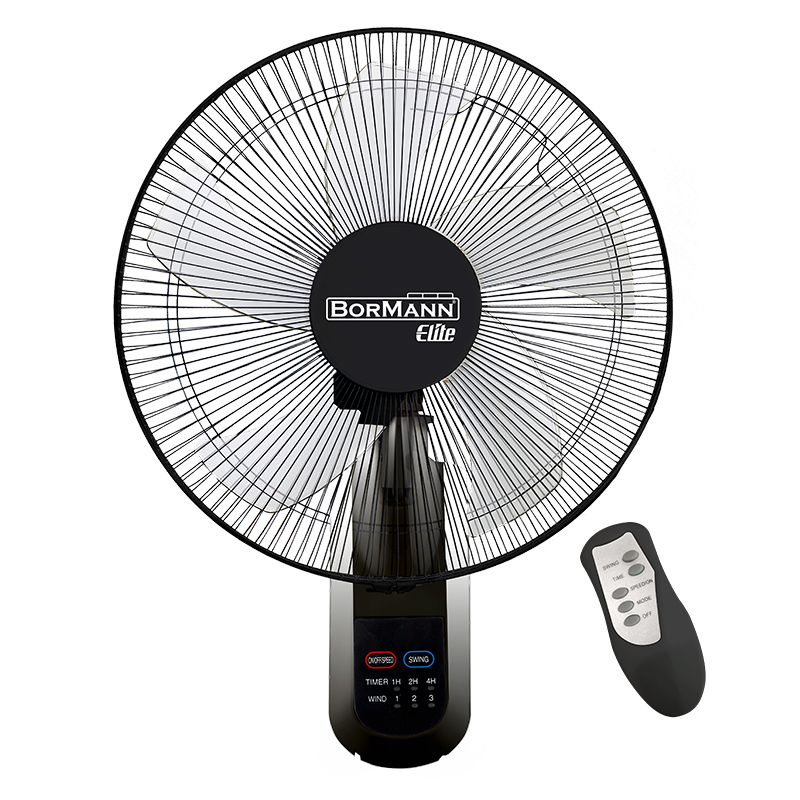 BORMANN Elite BFN7110 Ανεμιστήρας Επιτοίχιος, 40CM, 50W, Με Τηλεχειριστήριο, Μαύρο