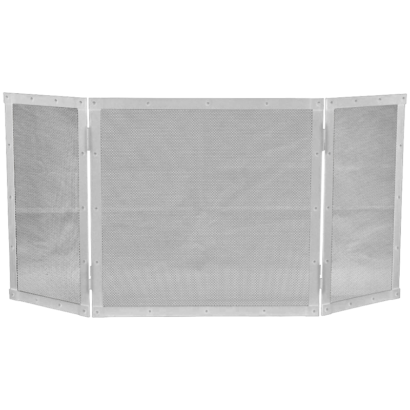 BORMANN Elite BFT1030 Κάλυψη Τζακιού Τρίφυλλη 51x102cm, Ασημί
