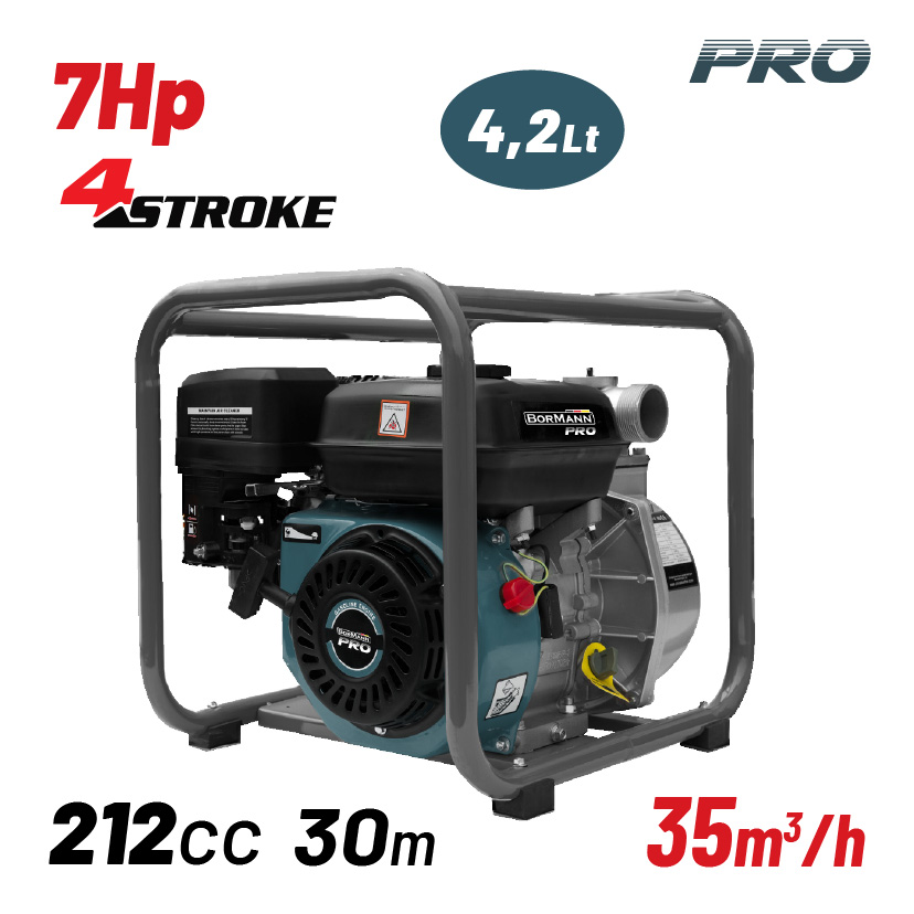 BORMANN Pro BGB1052 Αντλία Βενζίνης 2''X2'',212cc,30m,35m³/h