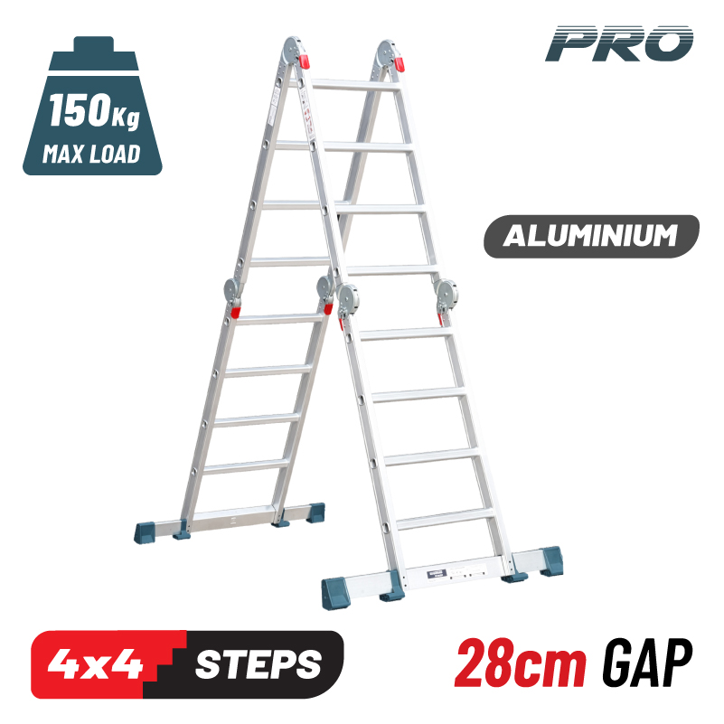 BORMANN Pro BHL5050 Σκάλα Πολυμορφική Αλουμινίου, 4x4