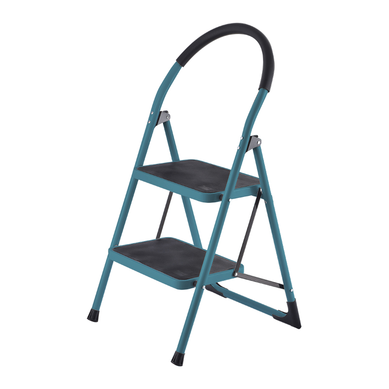 BORMANN Pro BHL6012 Σκαλοκάθισμα Μεταλλικό Heavy Duty, 2 Σκαλιά, Αντιολισθητικά με Αφρώδη Λαβή