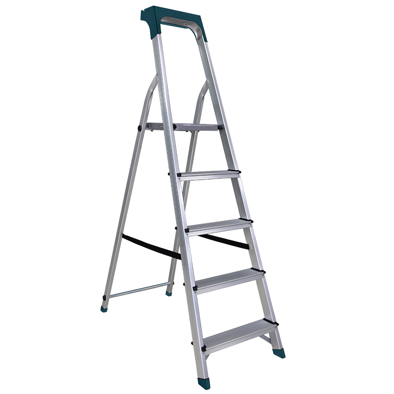 BORMANN Pro BHL9005 Σκάλα Αλουμινίου 4+1 Σκαλιά, Με Θήκη Εργαλείων