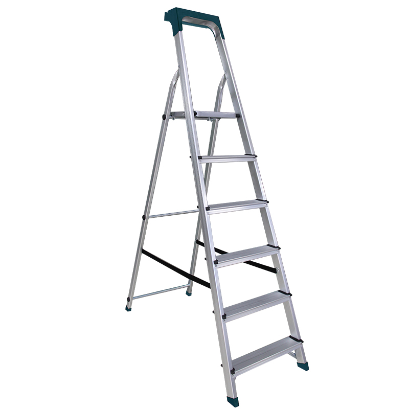 BORMANN Pro BHL9010 Σκάλα Αλουμινίου 5+1 Σκαλιά, Με Θήκη Εργαλείων