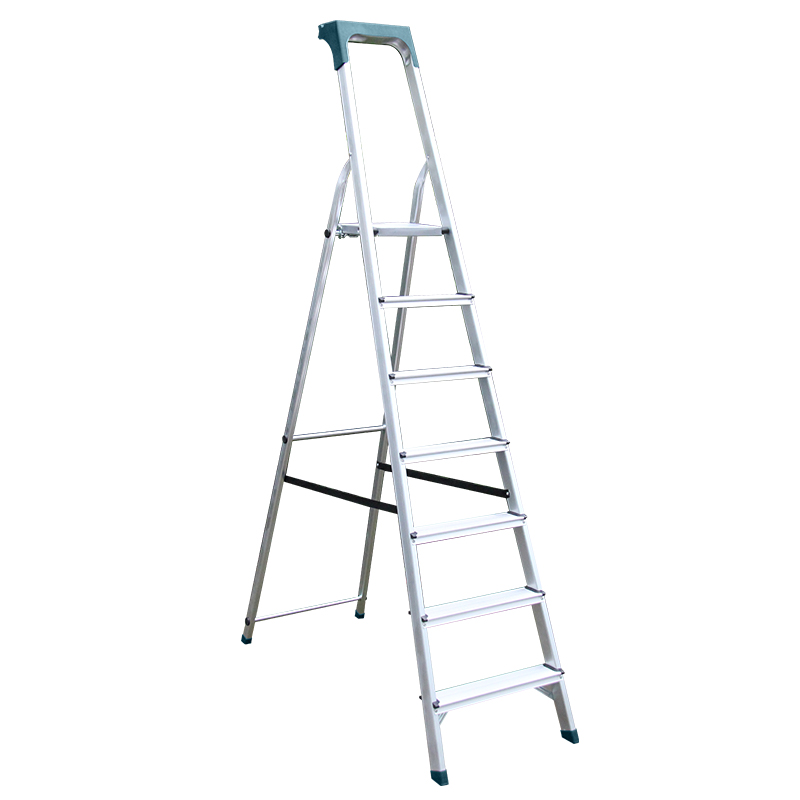 BORMANN Pro BHL9015 Σκάλα Αλουμινίου 6+1 Σκαλιά, Με Θήκη Εργαλείων