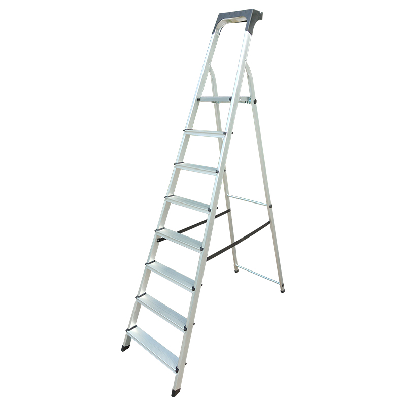 BORMANN Pro BHL9020 Σκάλα Αλουμινίου 7+1 Σκαλιά, Με Θήκη Εργαλείων