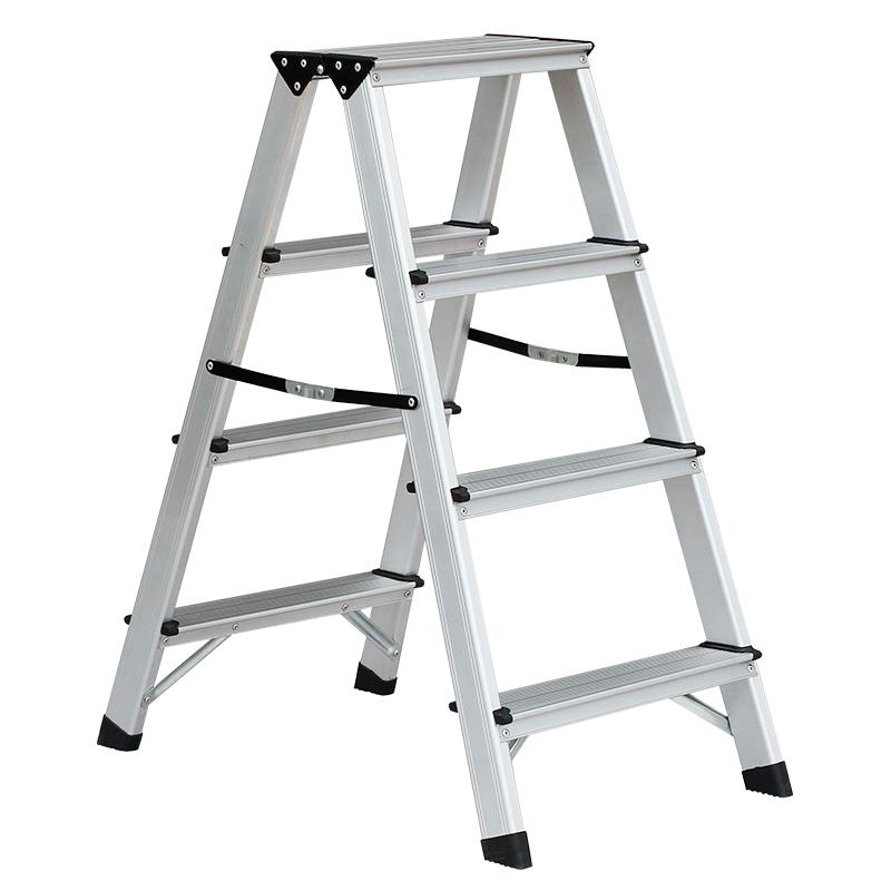 BORMANN Pro BHL9035 Σκάλα Αλουμινίου 2x4 Αντιολισθητικά Πόδια & Ιμάντες Ασφαλείας