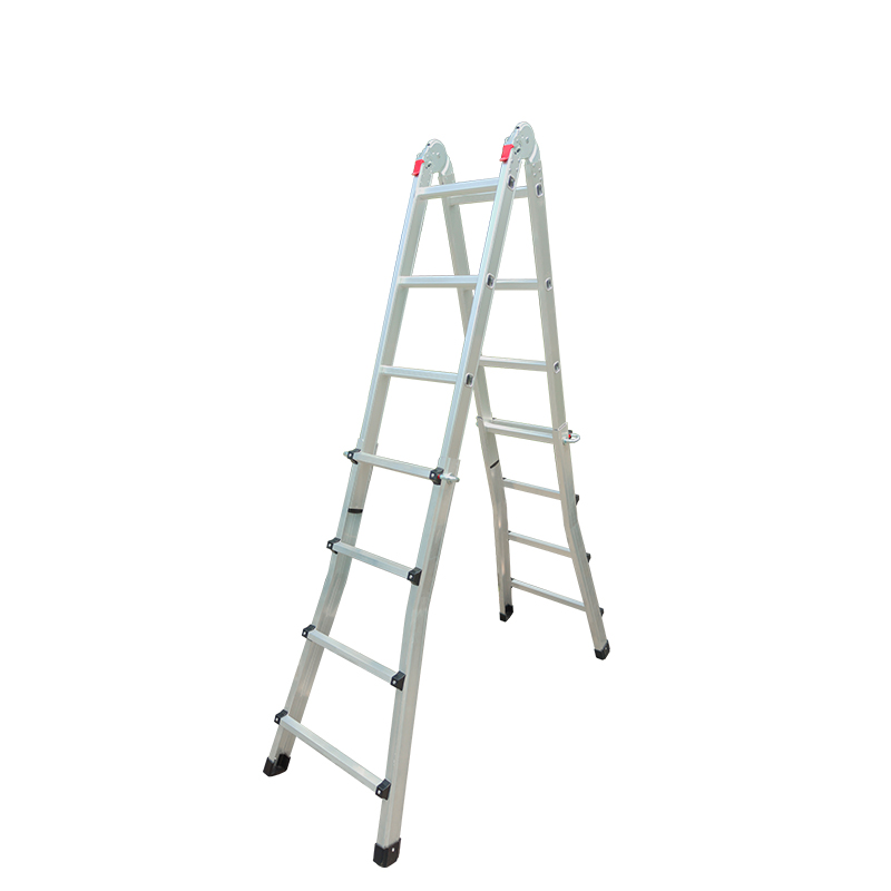 BORMANN Pro BHL9080 Σκάλα Αλουμινίου Διπλή Τηλεσκοπική, 4X4, Πολλαπλών Χρήσεων
