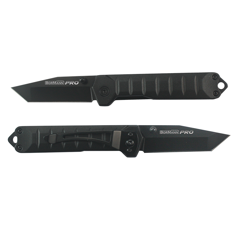 BORMANN Pro BHT7592 Σουγιάς Σε Μαύρο Χρώμα ,166mm ,Μαύρη Λάμα,Λαβή Αλουμινίου