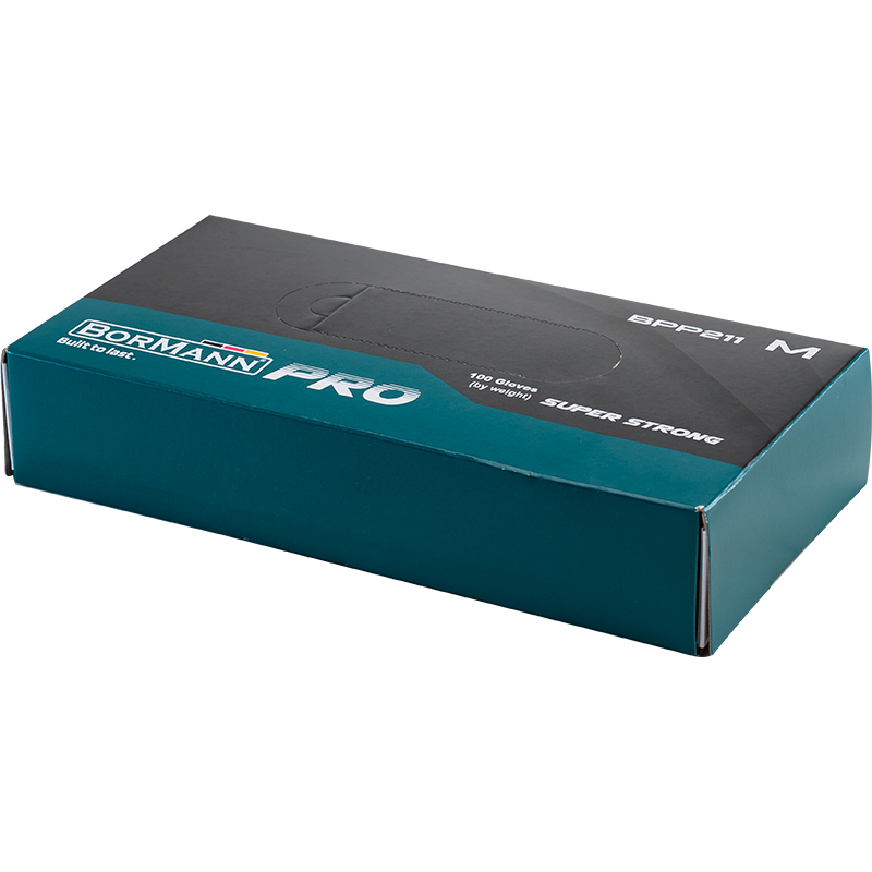 BORMANN Pro BPP213 Γάντι Νιτριλίου μιας χρήσεως Μαύρο ΧL 100τεμ