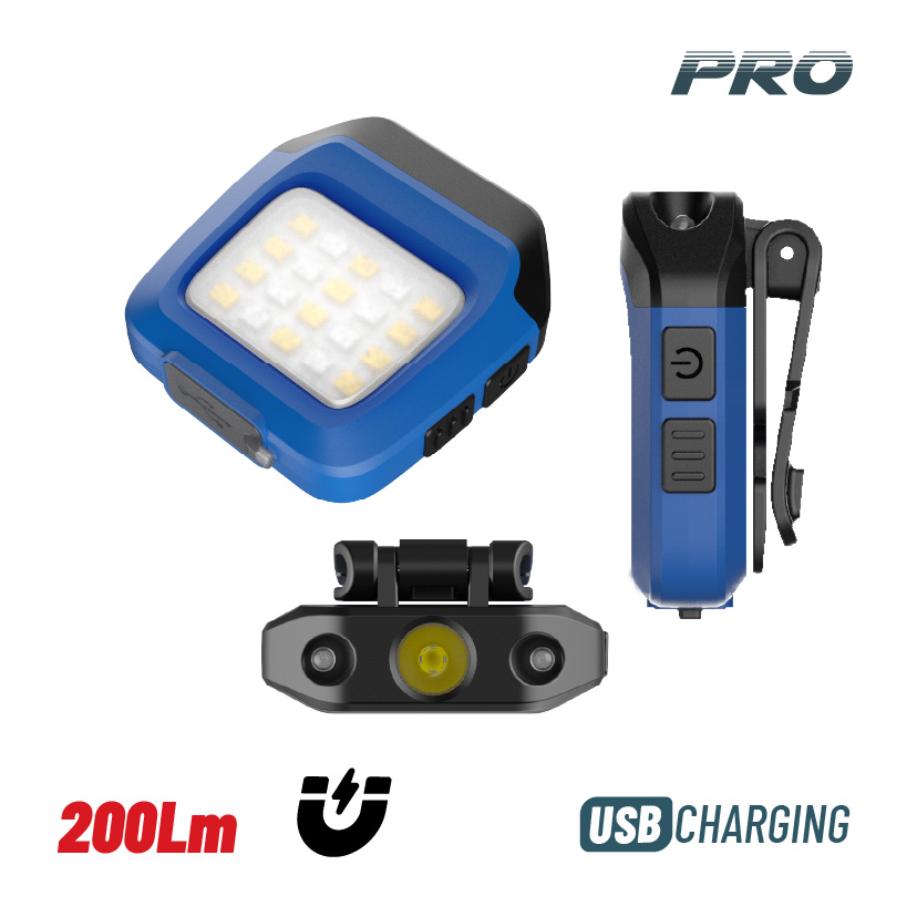 BORMANN Pro BPR6034 Φακός Με Κλιπ Επαναφορτιζόμενος, 200Lm