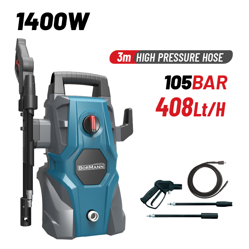 BORMANN BPW1720 Πλυστικό Υψηλής Πίεσης 1400W,105Bar,408Lt/h