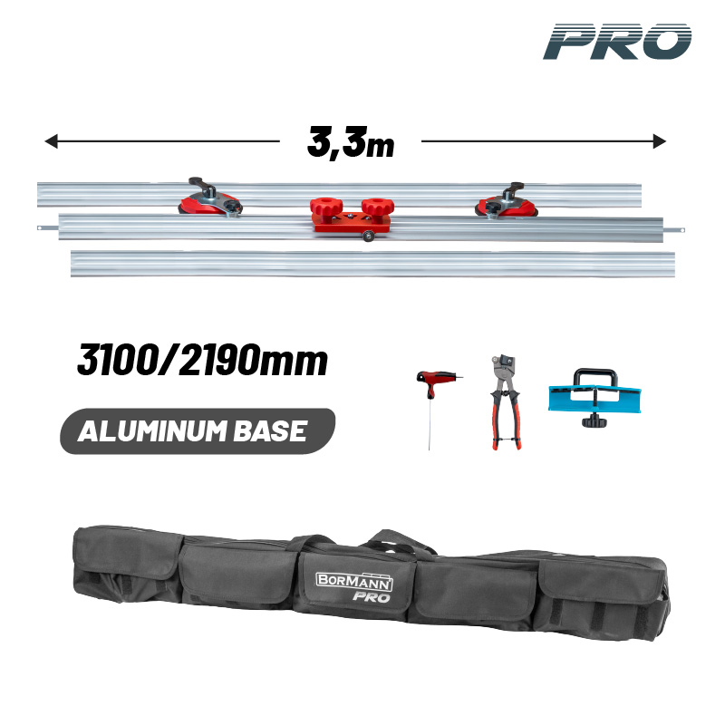 BORMANN Pro BTC4550 Κόφτης Πλακιδίων XL 3.3m Με Ράγες Αλουμινίου Και Εξαρτήματα