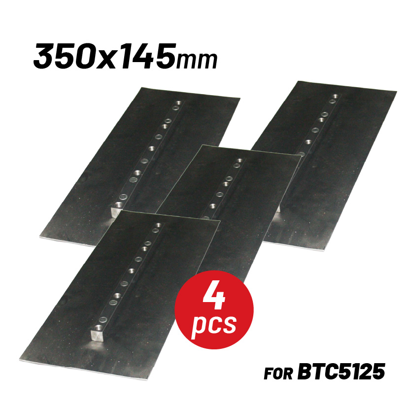 BORMANN Pro BTC5127 Λεπίδες Φινιρίσματος Λειαντήρα Δαπέδου,Σετ 4 τεμ. για BTC5125