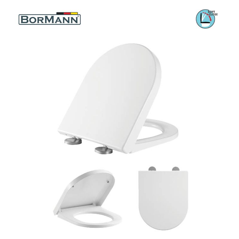 BORMANN BTW1020 Κάλυμμα Λεκάνης Norma 425x366mm Soft Close, Duroplast, 2.46KG