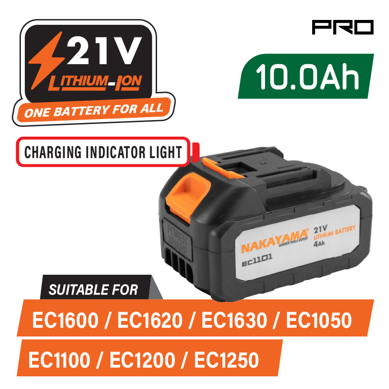 NAKAYAMA Pro EC1601 Μπαταρία 21V, 10Αh για EC1600, EC1620, EC1630