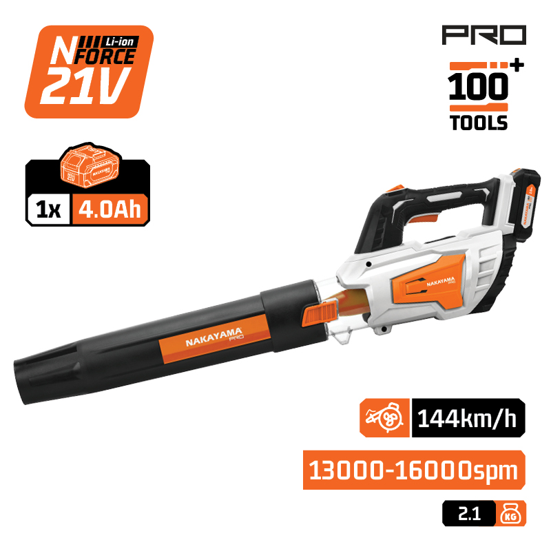 NAKAYAMA Pro EC1641X4 Φυσητήρας Μπαταρίας 20V, Li-Ion,1x4Ah,16000rpm,144Km/h