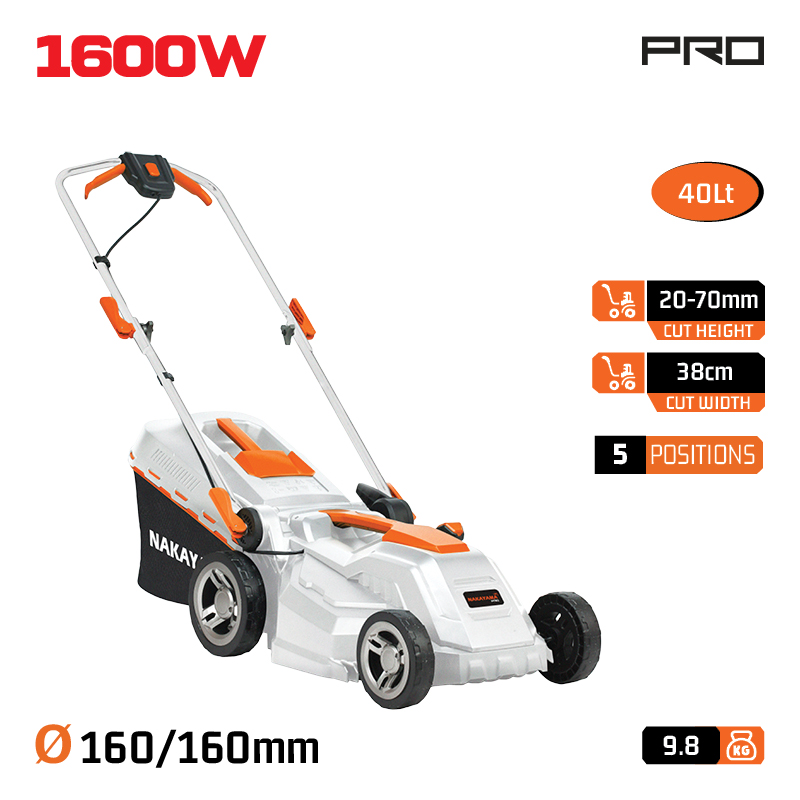 NAKAYAMA Pro EM4010 Χλοοκοπτική Ηλεκτρική 1600W
