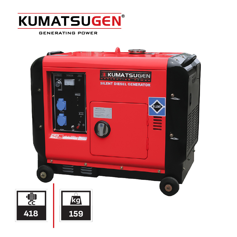 KUMATSUGEN GP8000MAT Γεννήτρια Πετρελαίου Τριφασική, AVR,6.6Kva