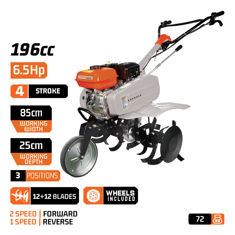 NAKAYAMA MB6000 Σκαπτικό Βενζίνης 7Hp 2Εμπρός+1Όπισθεν