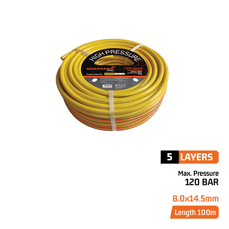 NAKAYAMA Pro NS1100 Λάστιχο Ψεκασμού Φ8.5mm, 100m