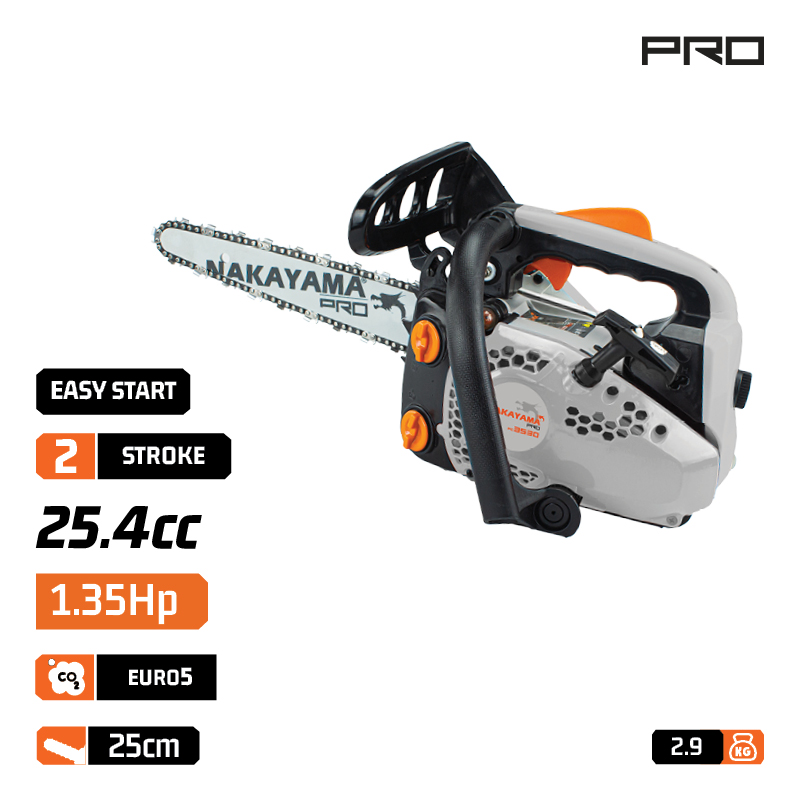 NAKAYAMA Pro PC3530 Αλυσοπρίονο Κλαδευτικό Βενζίνης 1,35Hp, 25.4cc